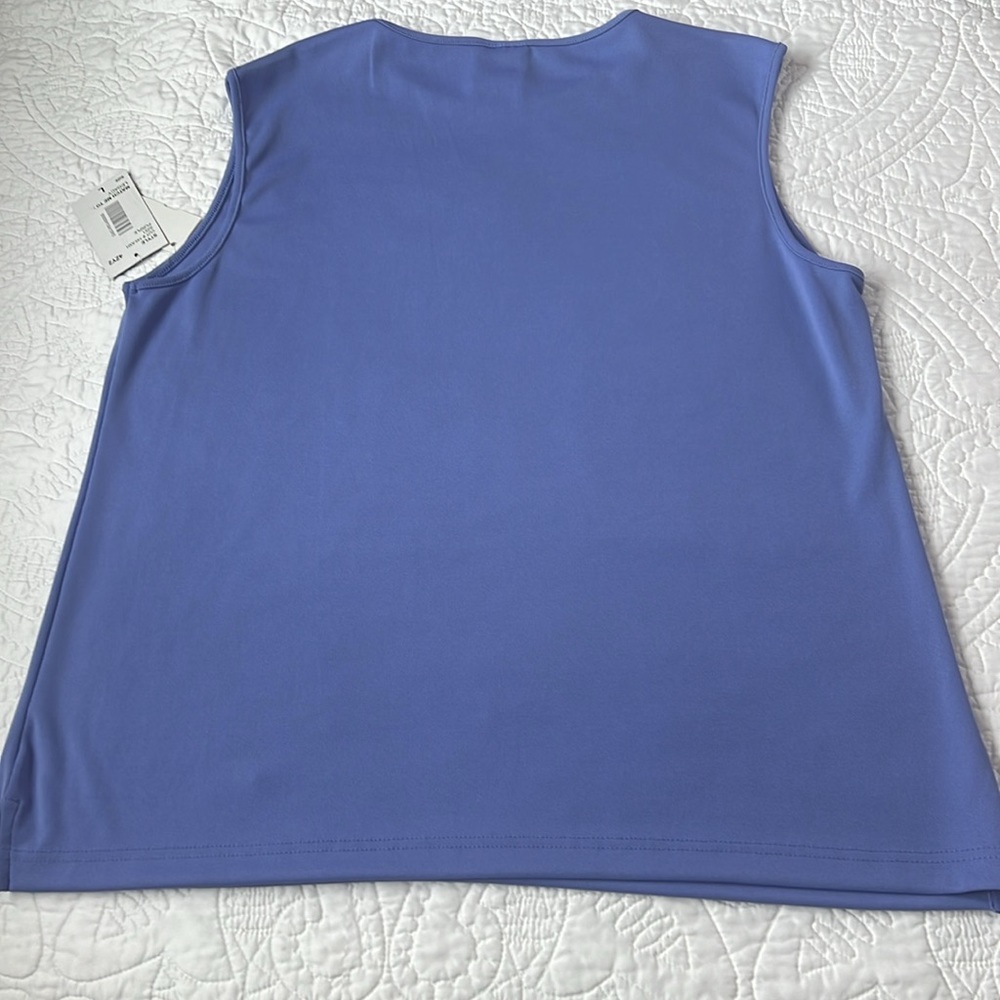 NWT Southern Lady Woman’s Large Purple Periwinkle Tank Top - Picture 4 of 10
